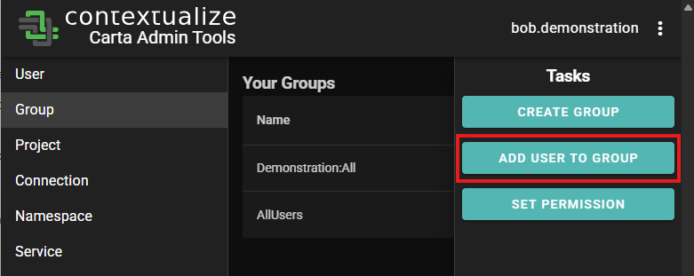 Create User Menu