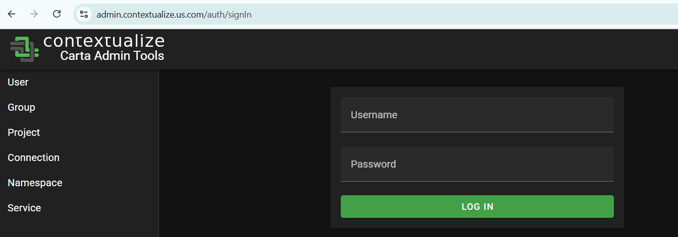 Login Screen