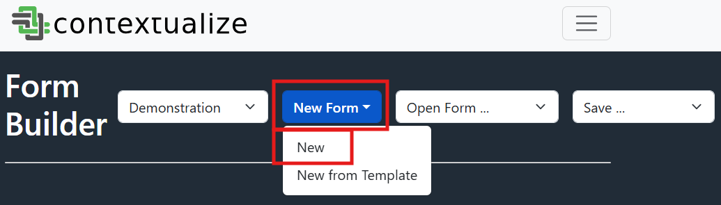 New Blank Form
