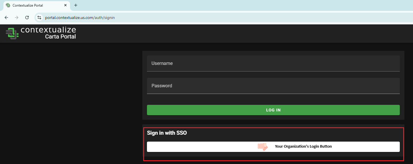 SSO Button
